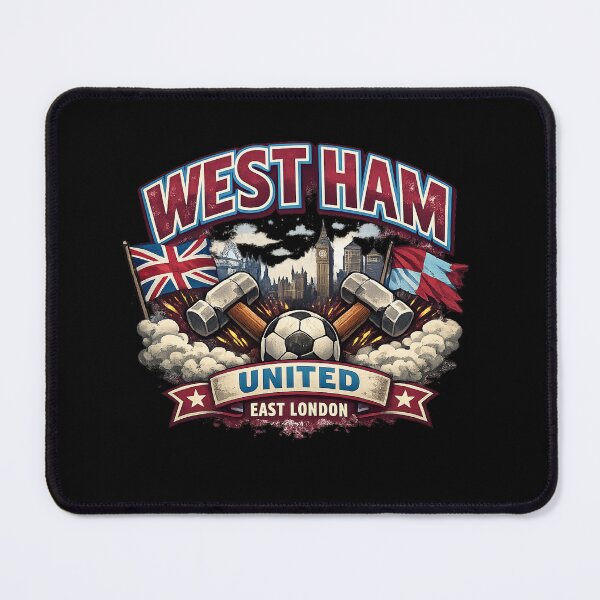 Item preview, West Ham United Vintage Football Fan Art | East London Hammers Supporter Design designed and sold by GarnerSupplyCo.
