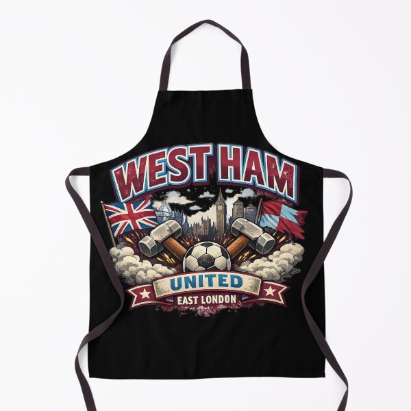 Item preview, West Ham United Vintage Football Fan Art | East London Hammers Supporter Design designed and sold by GarnerSupplyCo.