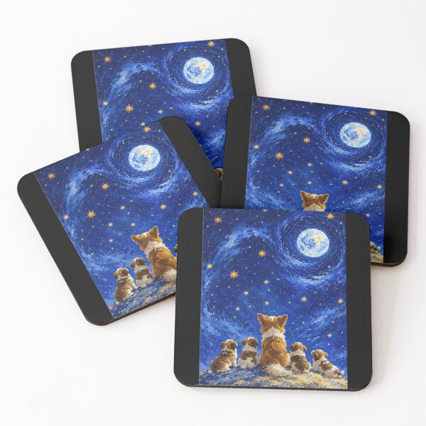 Item preview, Justice for Wangwang “Starry Night Mother Dog Puppies” Memorial Gift designed and sold by CanvasFuse.