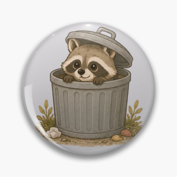 Item preview, Trash Can Bandit Racoon designed and sold by MellowMunchkins.