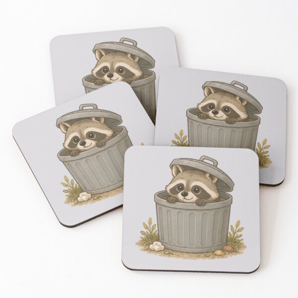 Item preview, Trash Can Bandit Racoon designed and sold by MellowMunchkins.
