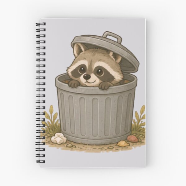 Item preview, Trash Can Bandit Racoon designed and sold by MellowMunchkins.