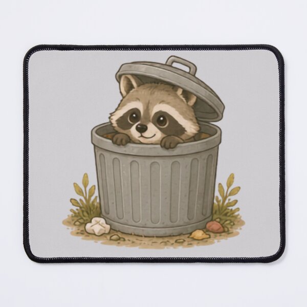 Item preview, Trash Can Bandit Racoon designed and sold by MellowMunchkins.