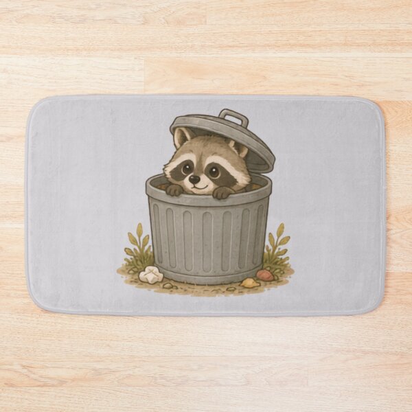 Item preview, Trash Can Bandit Racoon designed and sold by MellowMunchkins.