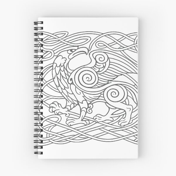 Item preview, Celtic Griffin Knotwork Line Art designed and sold by ZipZappa.
