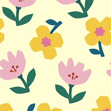 Artwork thumbnail, Simple Floral pattern by Allywork