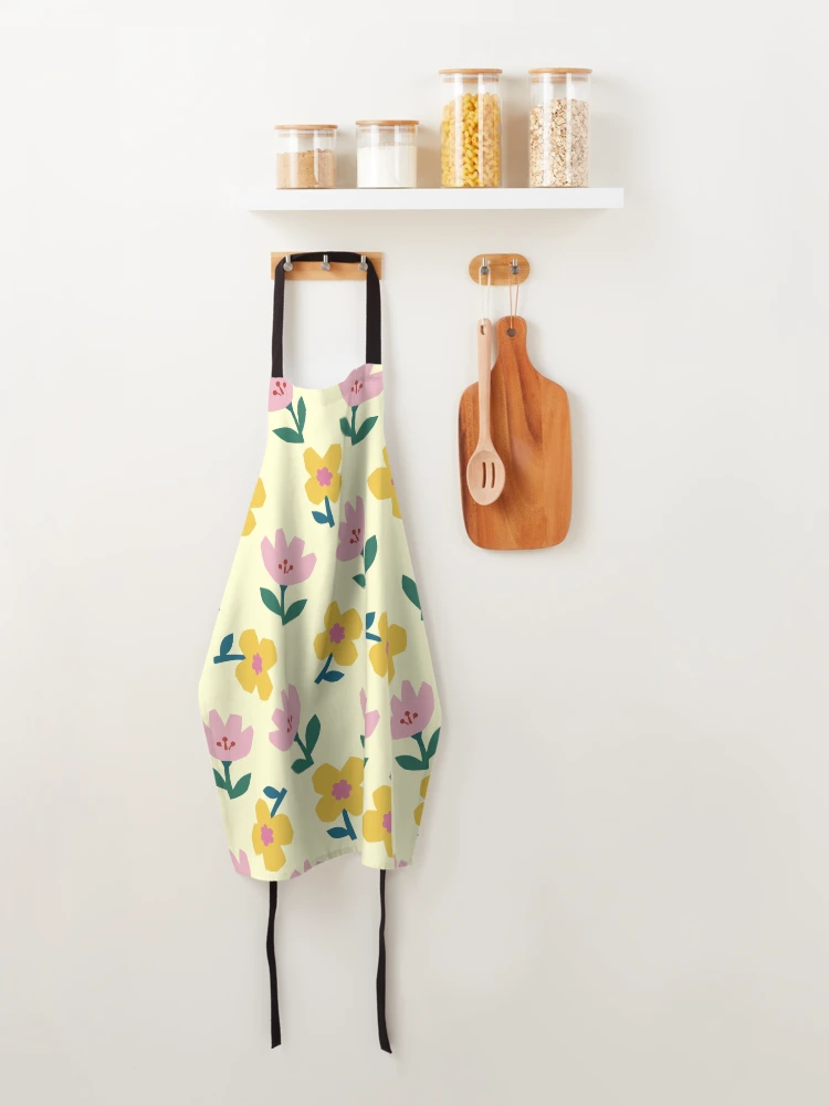 Thumbnail 4 of 6, Apron, Simple Floral pattern designed and sold by Allywork.