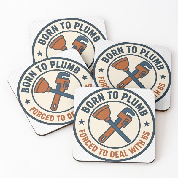 Item preview, Born to Plumb Funny Plumber Gift designed and sold by HardHatCo.