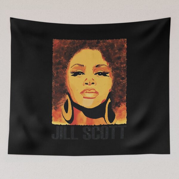 Item preview, Vibrant Portrait Tribute To Jill Scott designed and sold by RoseArtGraphic.
