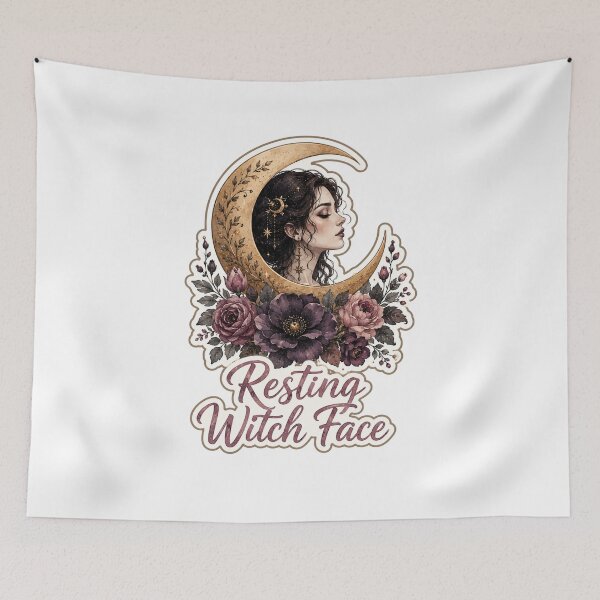 Item preview, Resting Witch Face Funny Halloween Shirt designed and sold by DreamelleStudio.