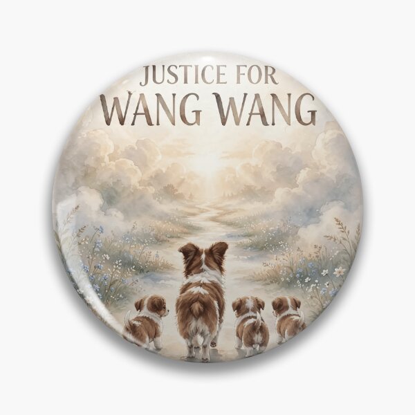 Item preview, Justice for Wang Wang “Walking to the Light” Mother Dog Puppies Memorial Gift designed and sold by MorningJoco.