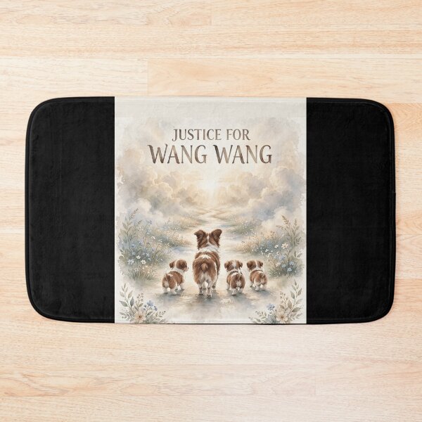 Item preview, Justice for Wang Wang “Walking to the Light” Mother Dog Puppies Memorial Gift designed and sold by MorningJoco.