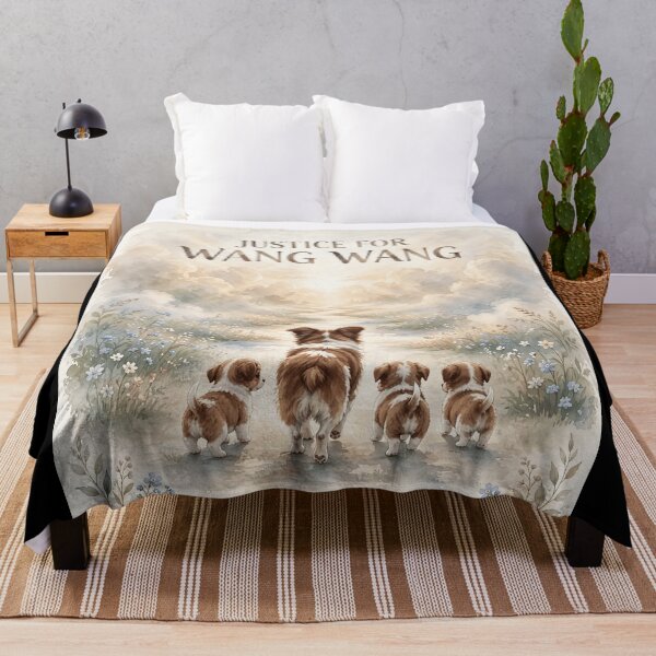 Item preview, Justice for Wang Wang “Walking to the Light” Mother Dog Puppies Memorial Gift designed and sold by MorningJoco.