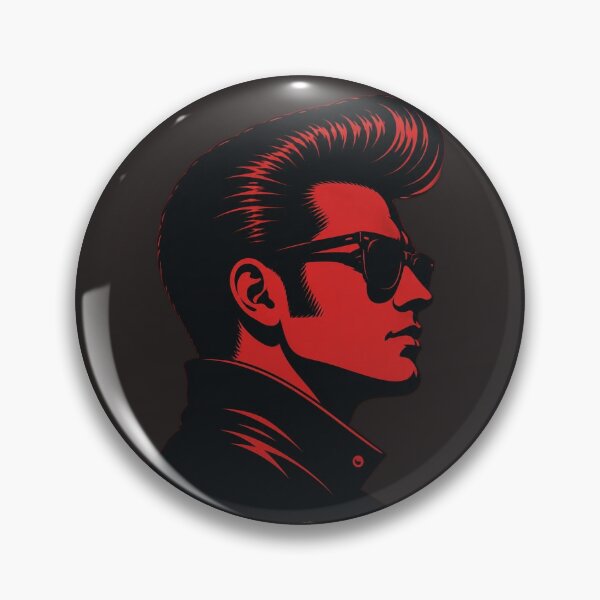 Item preview, Vintage Pompadour Haircut Silhouette T-Shirt - Rockabilly Greaser 1950s Profile Design designed and sold by Barber MD Culture.