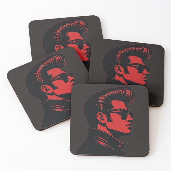 Item preview, Vintage Pompadour Haircut Silhouette T-Shirt - Rockabilly Greaser 1950s Profile Design designed and sold by Barber MD Culture.