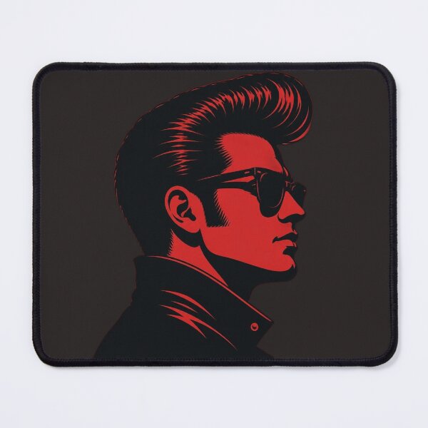 Item preview, Vintage Pompadour Haircut Silhouette T-Shirt - Rockabilly Greaser 1950s Profile Design designed and sold by Barber MD Culture.