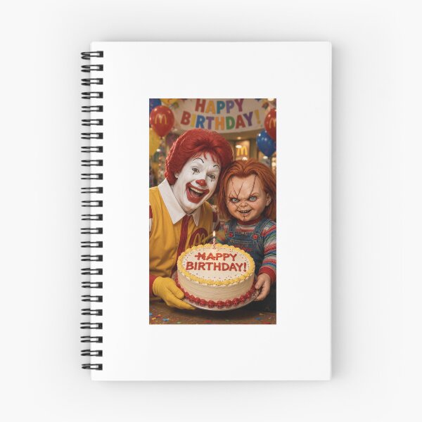 Item preview, Ronald mcdonald chucky horror movie film happy birthday funny meme memes parody designed and sold by CheeseBlueprint.