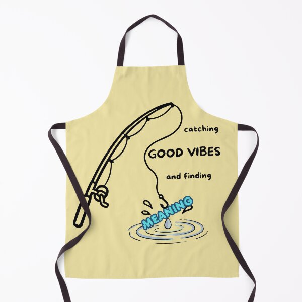 Item preview, Catching Good Vibes & Finding Meaning - Funny Fishing Rod & Water Quote designed and sold by Frafri92.