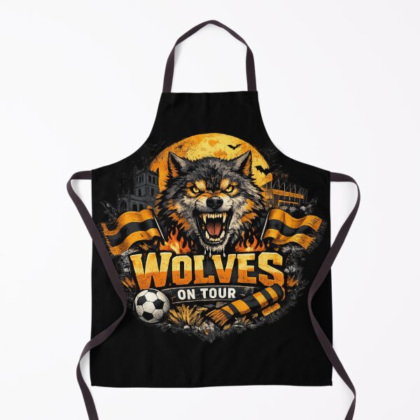 Item preview, Wolverhampton Wanderers Vintage Football Fan Art | Wolves On Tour Supporter Design designed and sold by GarnerSupplyCo.
