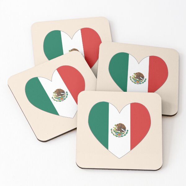 Item preview, Mexican Flag Heart Traditional designed and sold by AuntieShoe.