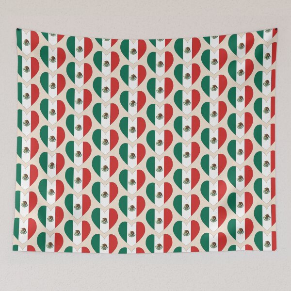 Item preview, Mexican Flag Heart Traditional designed and sold by AuntieShoe.