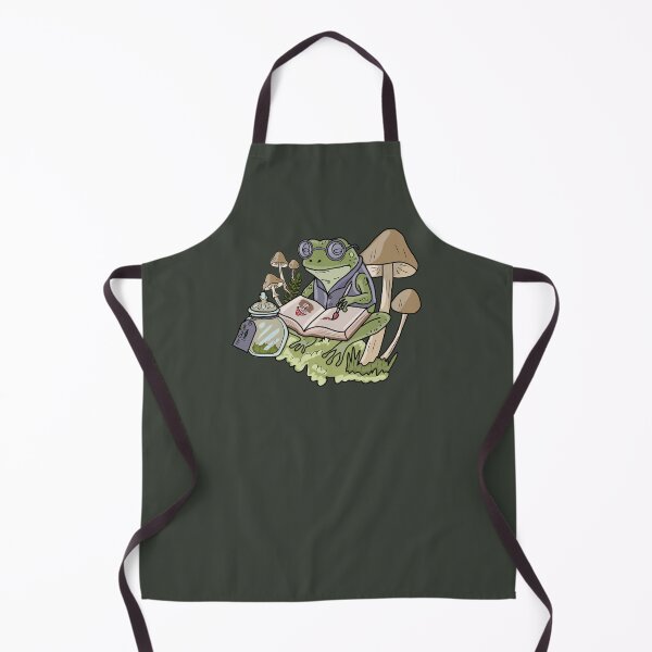 Item preview, Frog Artist Painting in Forest Mushroom Journal Cottagecore Illustration designed and sold by LeshanArt.