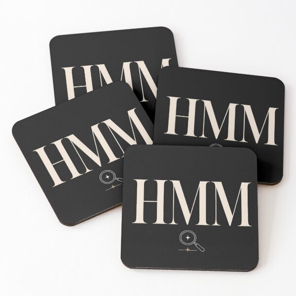 Item preview, Hmm — Curious Mind Minimal Typography Design designed and sold by Tharaazu.