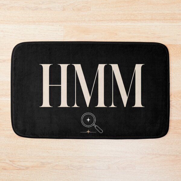 Item preview, Hmm — Curious Mind Minimal Typography Design designed and sold by Tharaazu.
