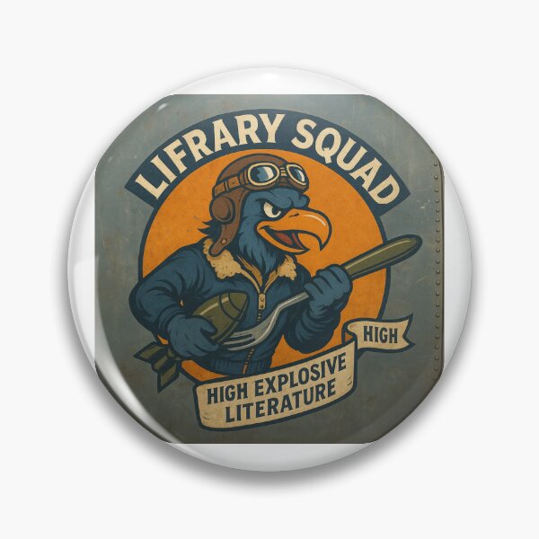 Item preview, Lifrary Squad High Explosive Literature Vintage Pilot Eagle designed and sold by lifrary365.