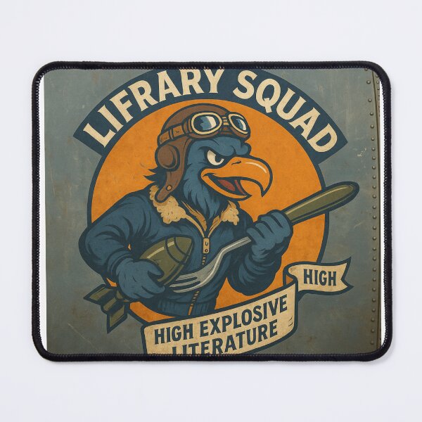 Item preview, Lifrary Squad High Explosive Literature Vintage Pilot Eagle designed and sold by lifrary365.