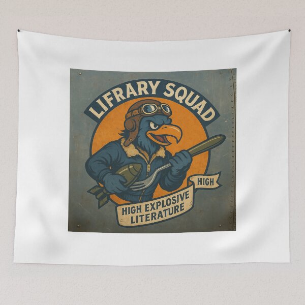 Item preview, Lifrary Squad High Explosive Literature Vintage Pilot Eagle designed and sold by lifrary365.