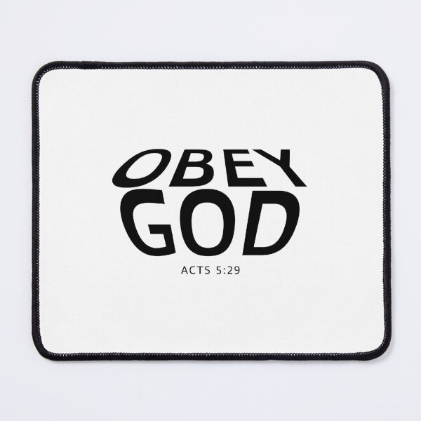 Item preview, Obey God – Christian Faith Typography T-Shirt Design designed and sold by CrossCrafted.