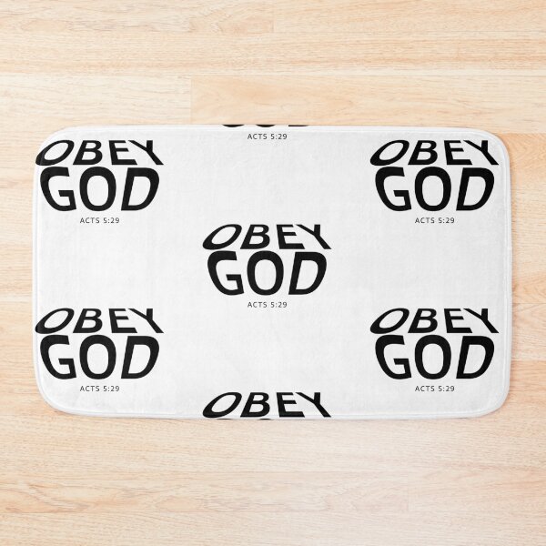 Item preview, Obey God – Christian Faith Typography T-Shirt Design designed and sold by CrossCrafted.