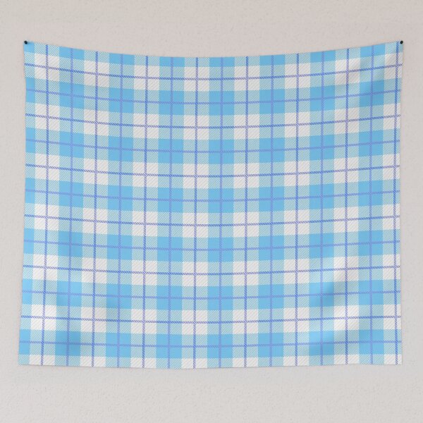 Item preview, blue tartan pattern designed and sold by The Blue&Purple Cat.