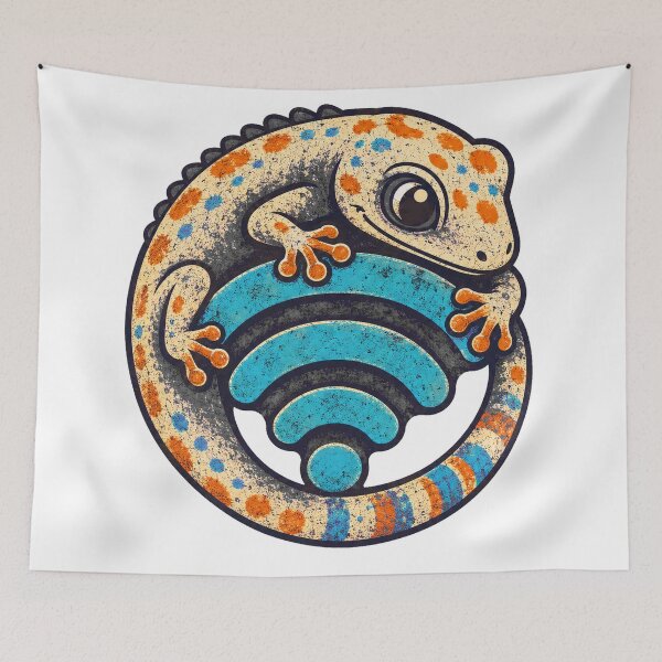 Item preview, Wi-Fi-Seeking Gecko – No Signal Creature designed and sold by yagniikd-.