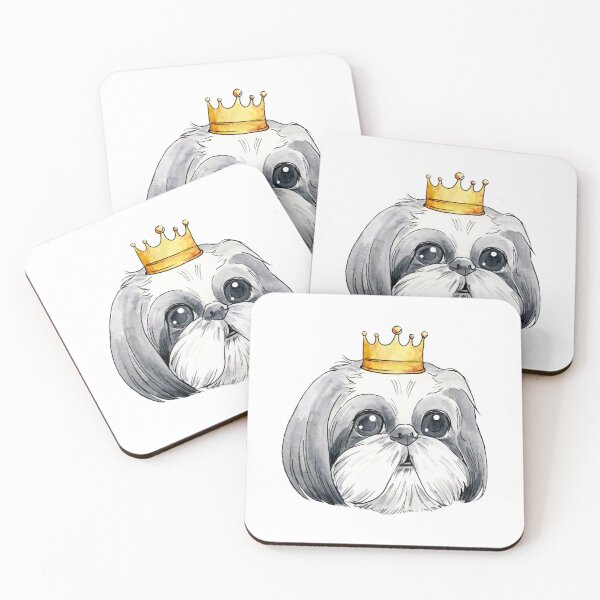 Item preview, Shih Tzu King Cute Royal Puppy Golden Crown Graphic designed and sold by jessicaguarnido.