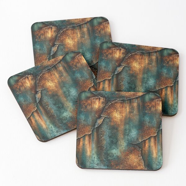 Item preview, Peeling Teal Paint Over Industrial Rust designed and sold by Piotrek0001.