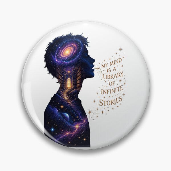 Item preview, My Mind Is A Library Of Infinite Stories Galaxy Reader designed and sold by Sovereign Supply Co..