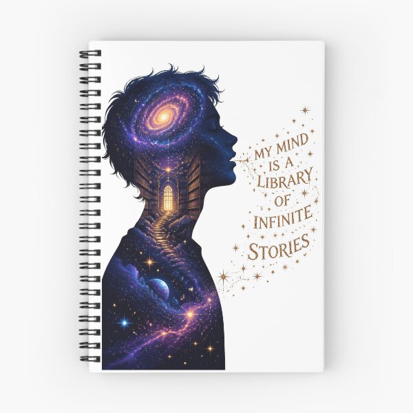 Item preview, My Mind Is A Library Of Infinite Stories Galaxy Reader designed and sold by Sovereign Supply Co..