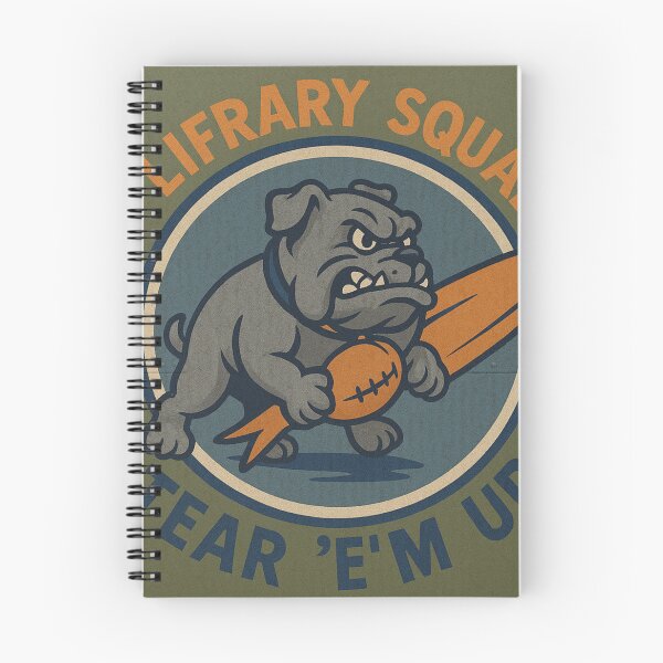 Item preview, Lifrary Squad Tear 'Em Up Vintage Bulldog Surf Football designed and sold by lifrary365.