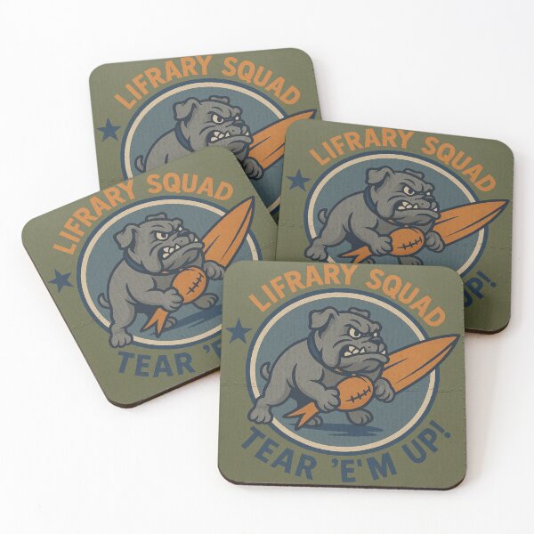 Item preview, Lifrary Squad Tear 'Em Up Vintage Bulldog Surf Football designed and sold by lifrary365.