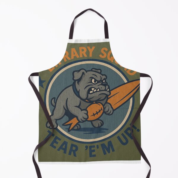 Item preview, Lifrary Squad Tear 'Em Up Vintage Bulldog Surf Football designed and sold by lifrary365.