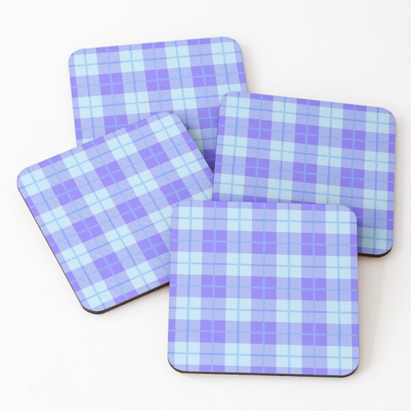 Item preview, blue&purple tartan pattern designed and sold by The Blue&Purple Cat.