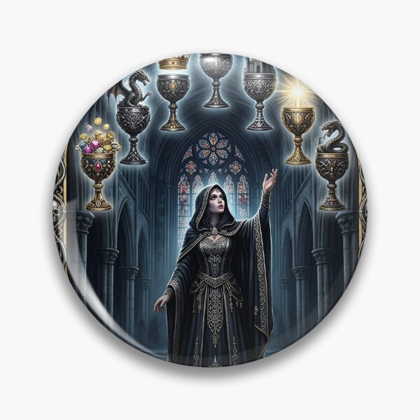Item preview, Seven of Chalices- tarot card designed and sold by Studio77-Gothic.