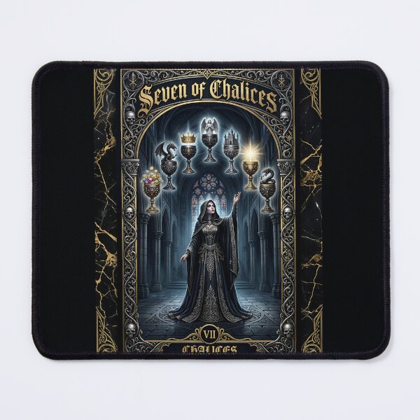 Item preview, Seven of Chalices- tarot card designed and sold by Studio77-Gothic.