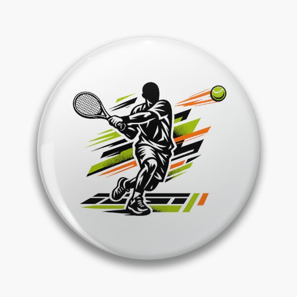 Item preview, Explosive Faceless Tennis Forehand – Modern Athletic Vector Art designed and sold by mbmstores.