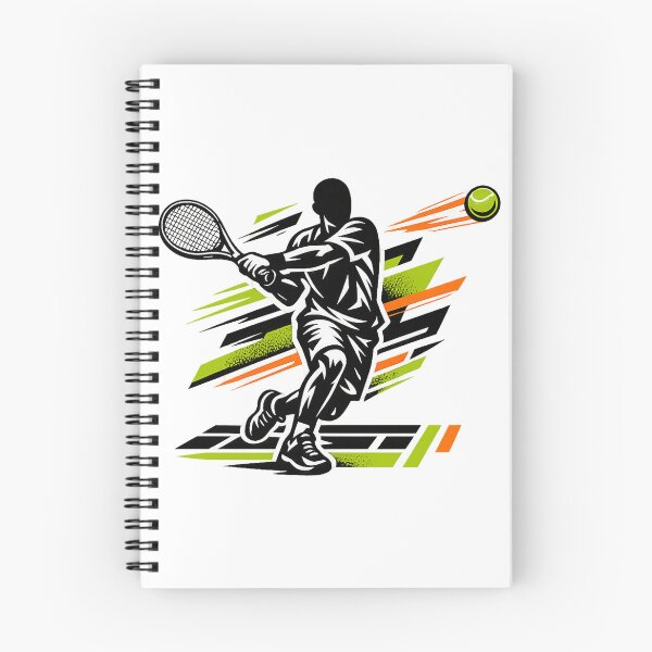 Item preview, Explosive Faceless Tennis Forehand – Modern Athletic Vector Art designed and sold by mbmstores.