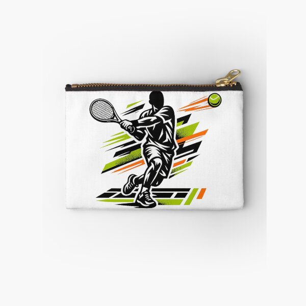 Item preview, Explosive Faceless Tennis Forehand – Modern Athletic Vector Art designed and sold by mbmstores.