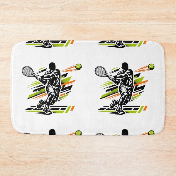 Item preview, Explosive Faceless Tennis Forehand – Modern Athletic Vector Art designed and sold by mbmstores.