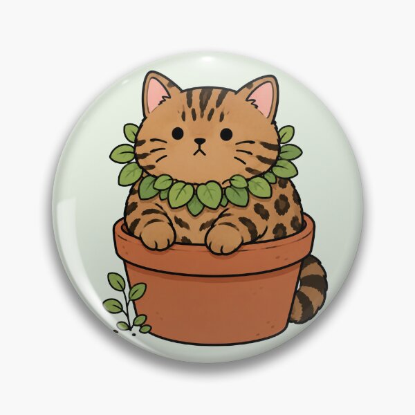 Item preview, Cute Plant Pot Cat designed and sold by MonkiFlipp.